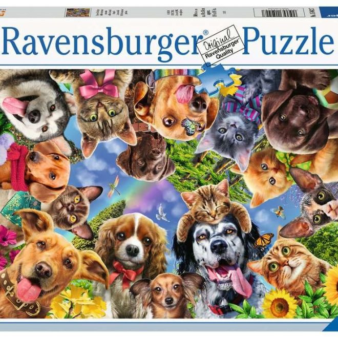 RAVENSBURGER Puzzle Psí selfie 500 dílků