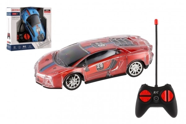 RC závodní auto se světelnými efekty - 16 cm