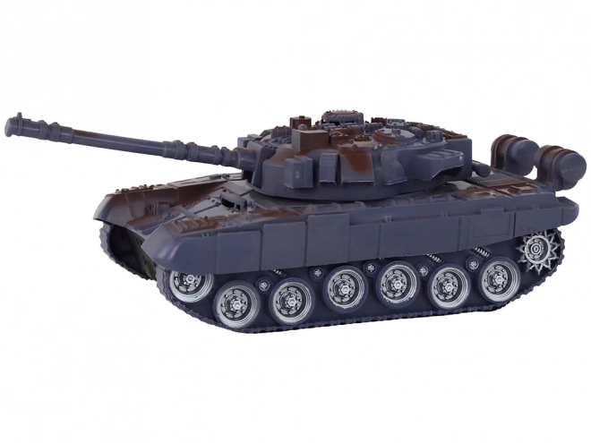 R/C dálkově ovládaný tank Světla Zvuk Námořní modrá 1:18 27MHz