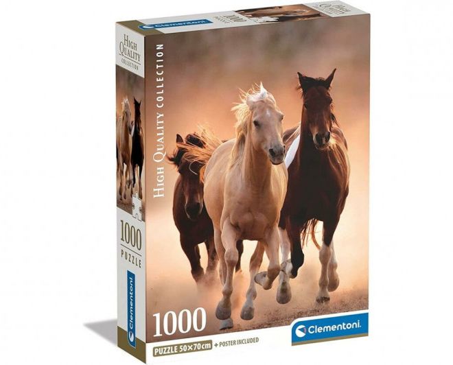 Puzzle 1000 prvků Kompaktní běžící koně