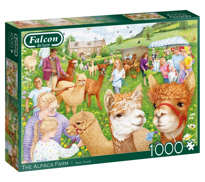 Puzzle Farma s alpakami - 1000 dílků