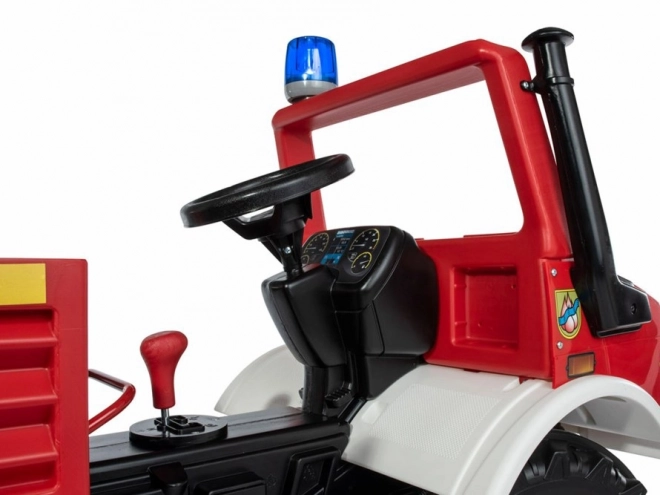 Dětský hasičský vůz Mercedes Unimog na pedály