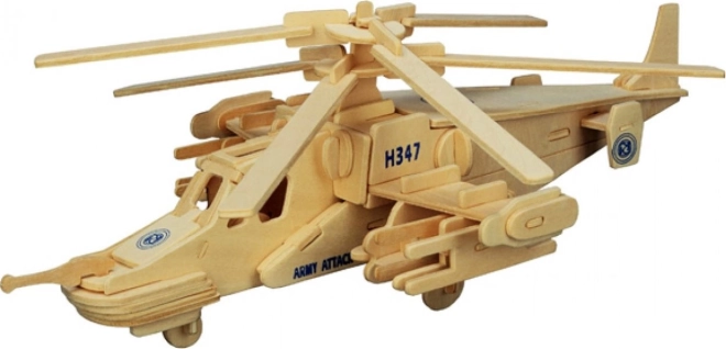 WOODEN TOY , WCK 3D puzzle Vrtulník