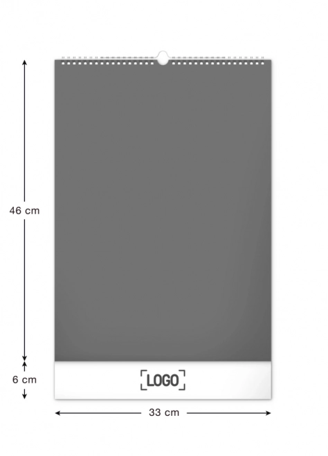 NOTIQUE Nástěnný kalendář Malebná zákoutí Česka s extra velkým kalendáriem 2025, 33 x 46 cm