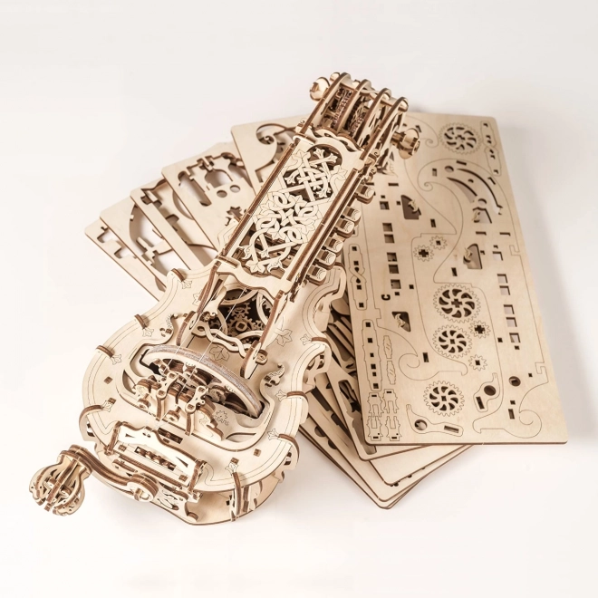 Ugears 3D dřevěné mechanické puzzle Hurdy-Gurdy