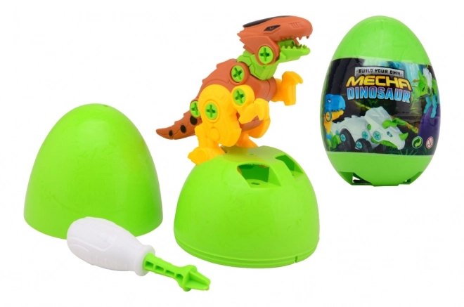 Vajíčko s překvapením - stavebnice mechanického dinosaura