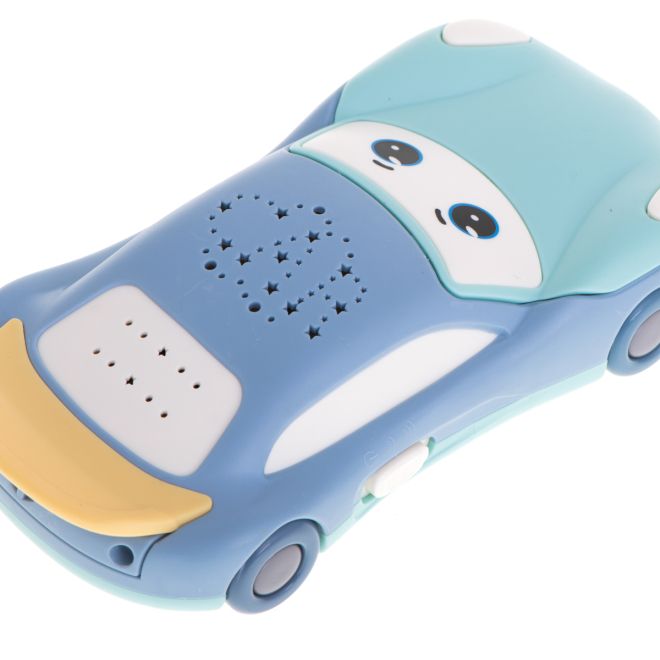 Dětský naučný telefon s projektorem ve tvaru autíčka