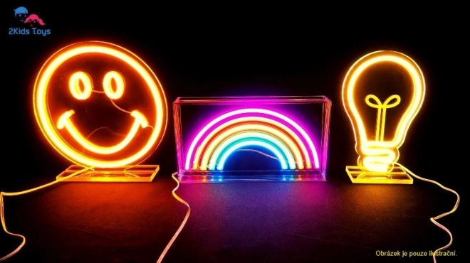 Lampička LED NEON Jednorožec