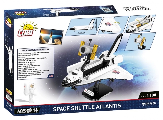 COBI 1930 NASA raketoplán Atlantis, 1:100, 685 k, 1 f