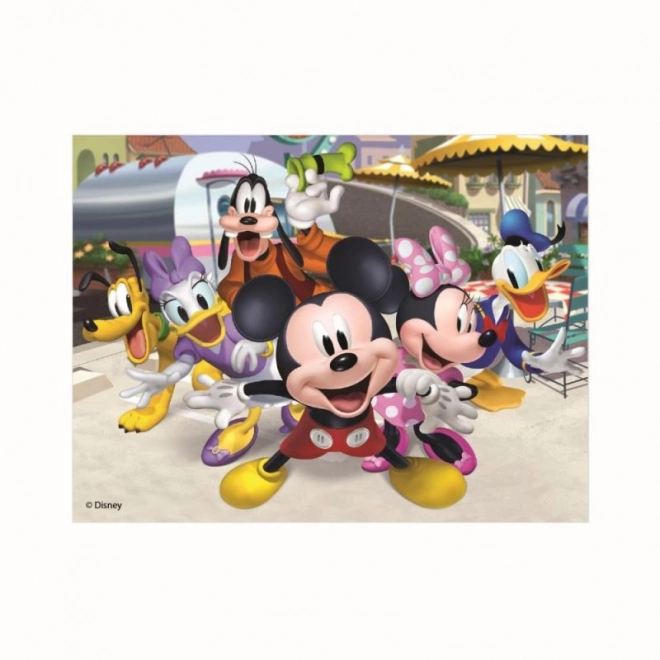 MICKEY A MINNIE 12 Dřevěné licenční kostky