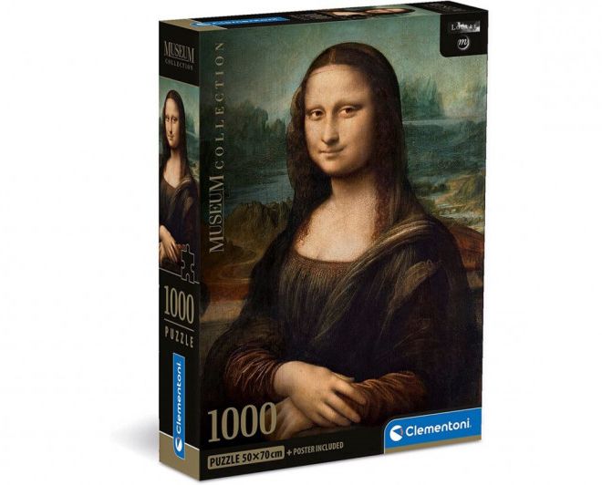 Puzzle 1000 prvků Kompaktní muzeum Leonardo - Gioconda