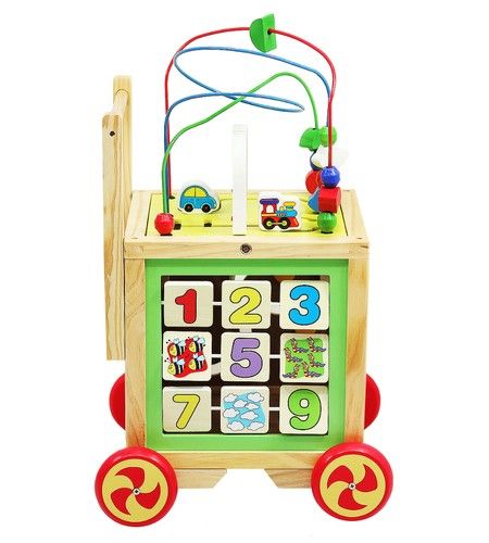 Dřevěný vozík pro děti - 6v1