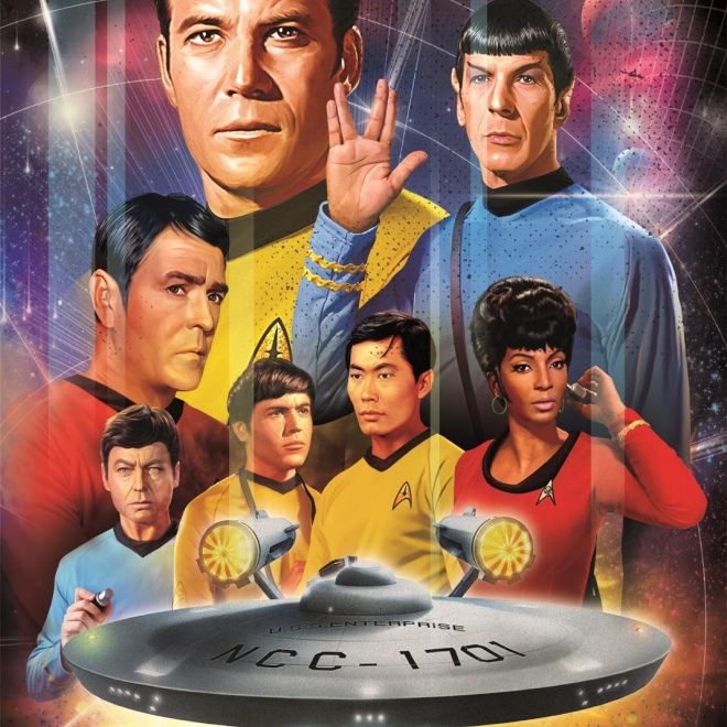 CLEMENTONI Puzzle Star Trek: Posádka 500 dílků