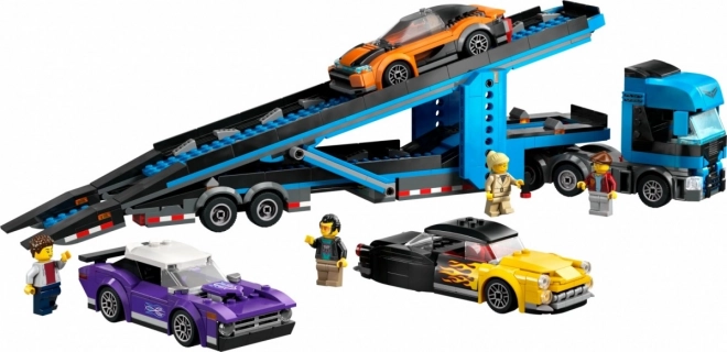 LEGO City 60408 Kamion pro přepravu aut se sporťáky