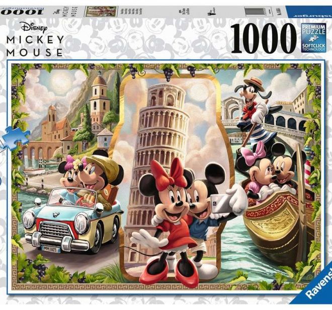 Puzzle 1000 prvků Dovolená Mickeyho a Mini