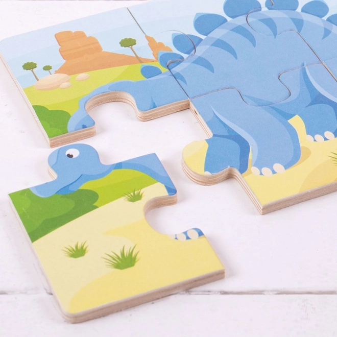 Bigjigs Toys Puzzle 3v1 dinosauři