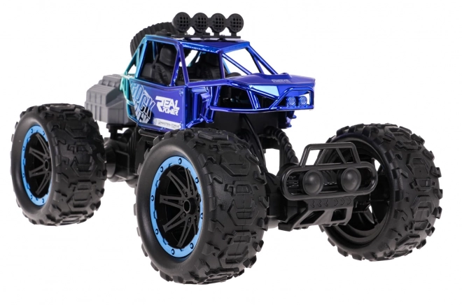 REAL ROCK Crawler s funkcí kouře R/C modrý