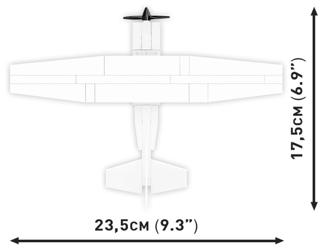 Cobi Cessna 172 Skyhawk 160 bricks white