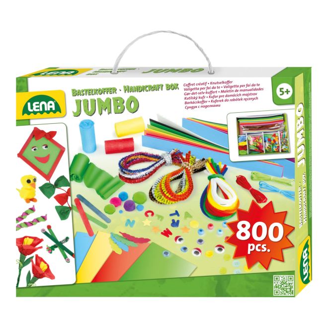 Zelený kreativní kufřík Jumbo Lena - 800 kusů
