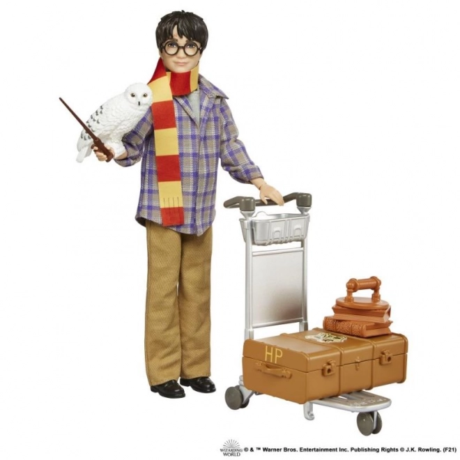 Mattel Harry Potter na nástupišti se sovou Hedwigou