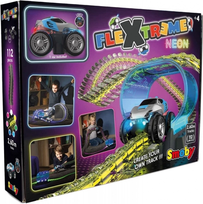 Sada autodráhy Flextreme Neon