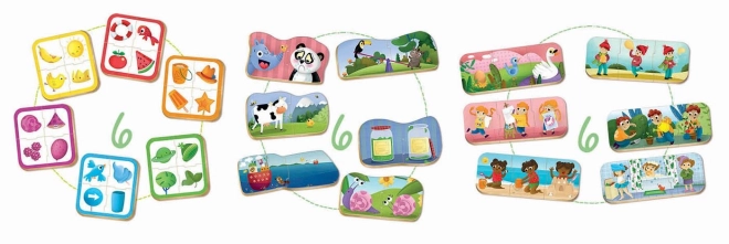 Educa Dětské puzzle set: Barvy, Posloupnost a Protiklady 3v1