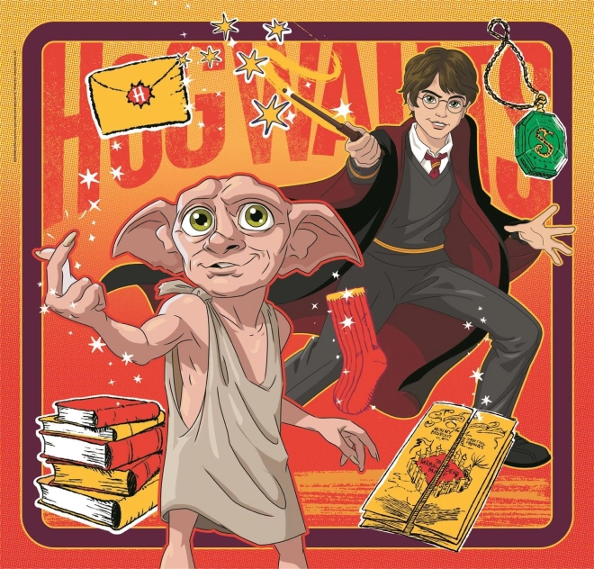 CLEMENTONI Puzzle Harry Potter 3x48 dílků