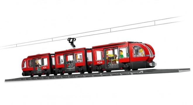 LEGO® City 60423 Tramvaj a zastávka v centru města