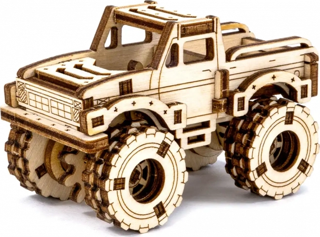 WOODEN CITY 3D puzzle Superfast Monster Truck 4