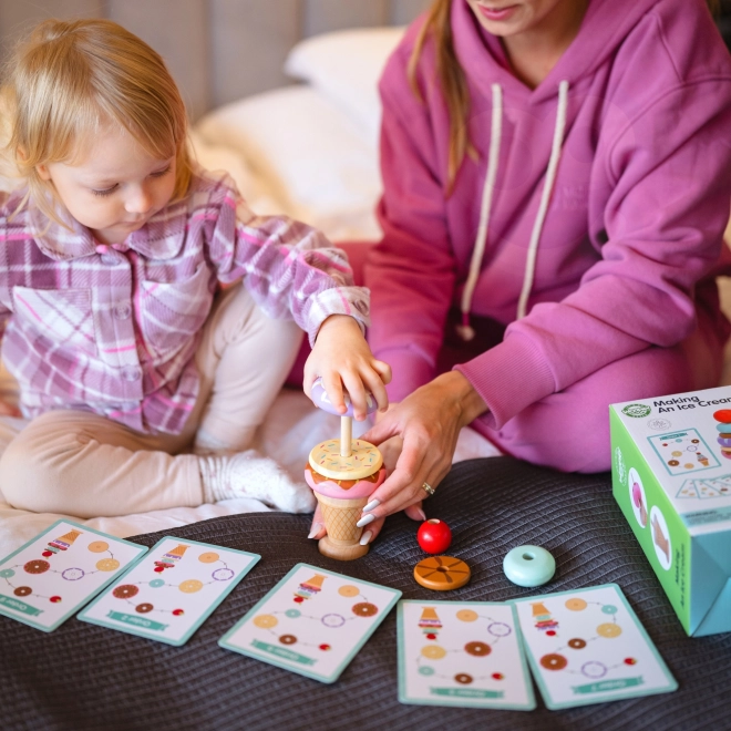 Woopie Green dřevěné zmrzliny montessori cukrárna