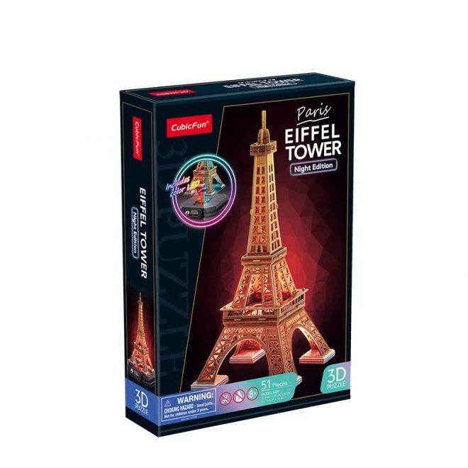 3D puzzle Eiffelova věž (noční verze)