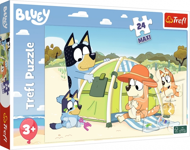 Puzzle Bluey maxi den