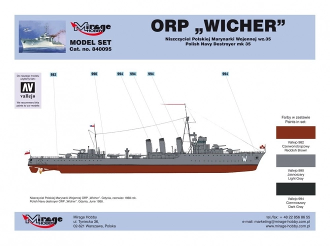 ORP 'Wicher' wz.35 [polský torpédoborec z druhé světové války].