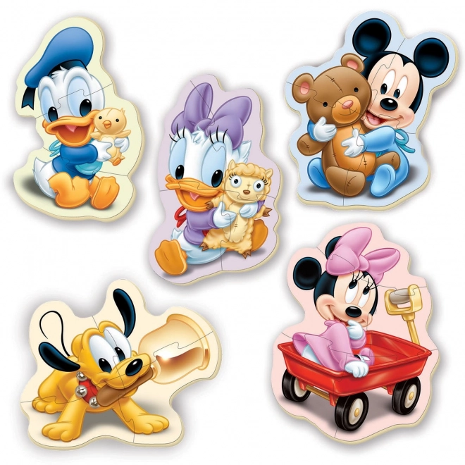 EDUCA Baby puzzle Miminka Disney 5v1 (3-5 dílků)