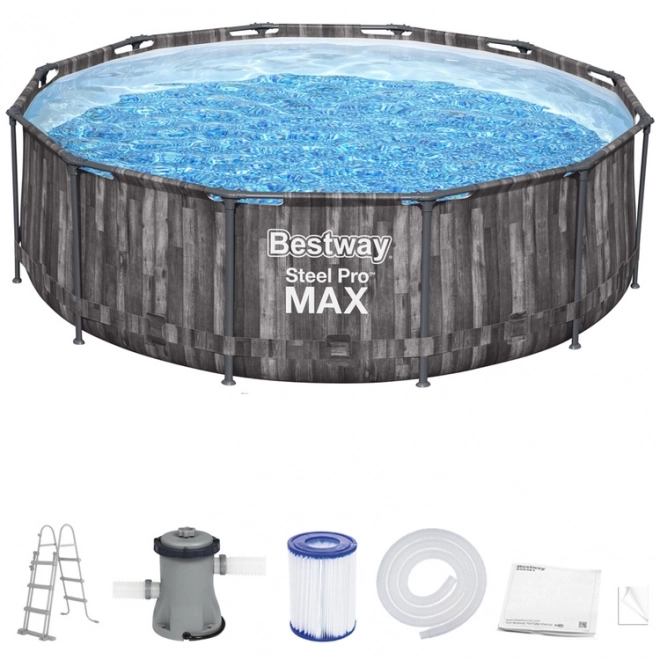 Bestway bazén s konstrukcí 366x100 cm dřevo