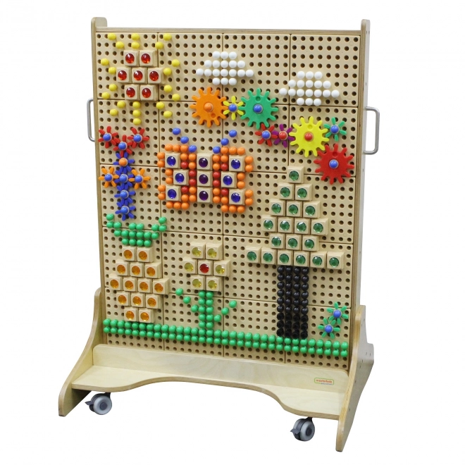 Masterkidz dřevěná volně stojící STEM tabule