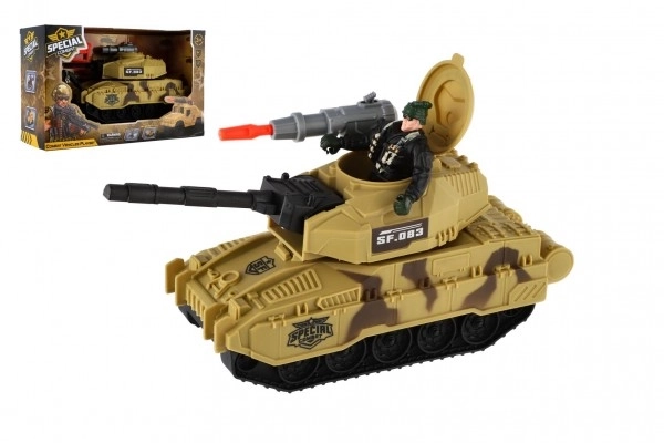 Plastový tank s vojákem na volný chod