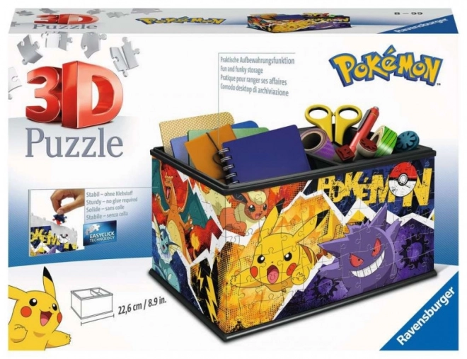 Puzzle 216 dílků 3D Pokemon Casket