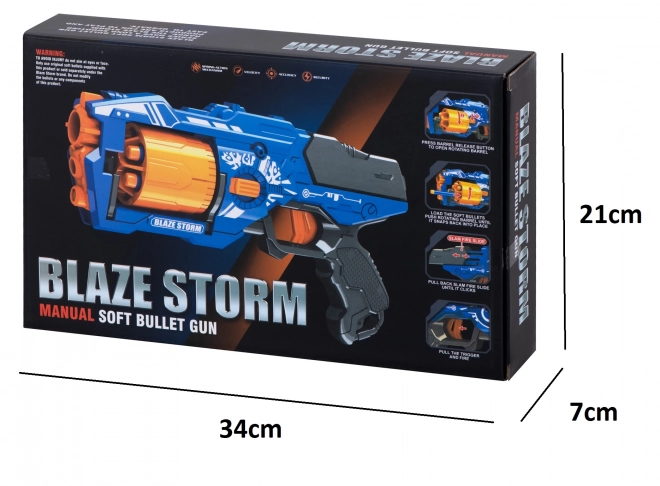 Pistole na pěnové šipky kompatibilní s NERF + 20 nábojů