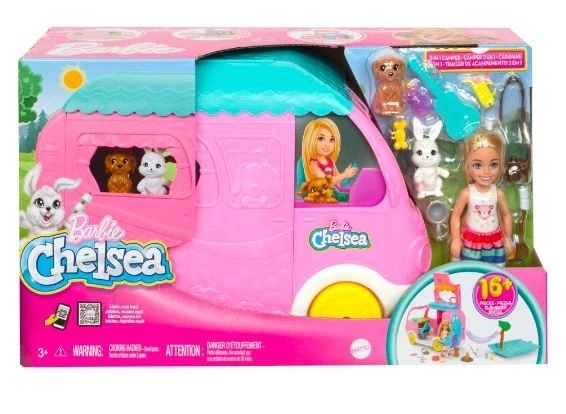 Barbie karavan s Chelsea a zvířátky