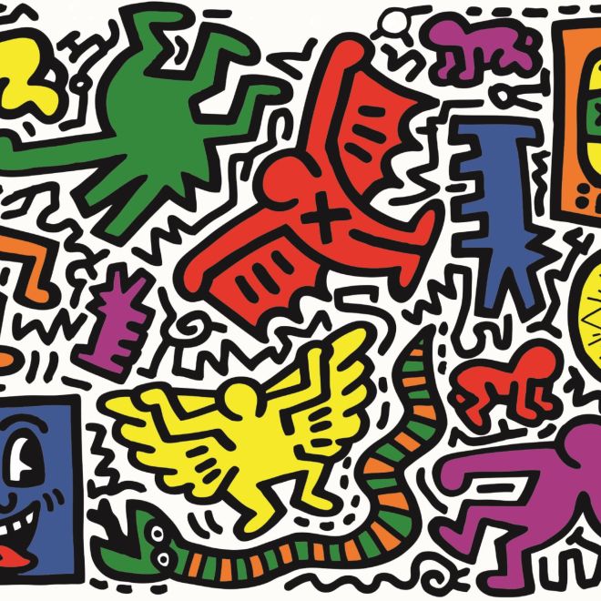 CLEMENTONI Puzzle Novo Art Series: Keith Haring 1000 dílků