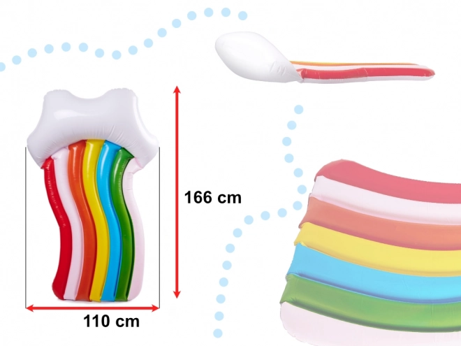 Nafukovací matrace duha 180 cm