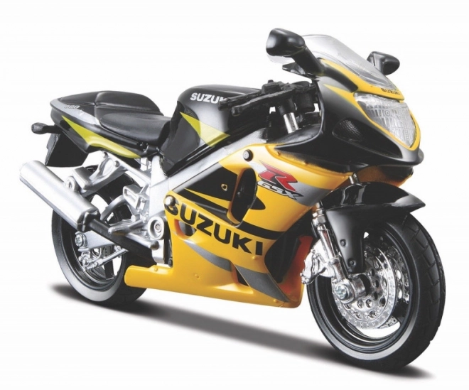 Model motocyklu Suzuki GSX-R600 se stojanem 1/18