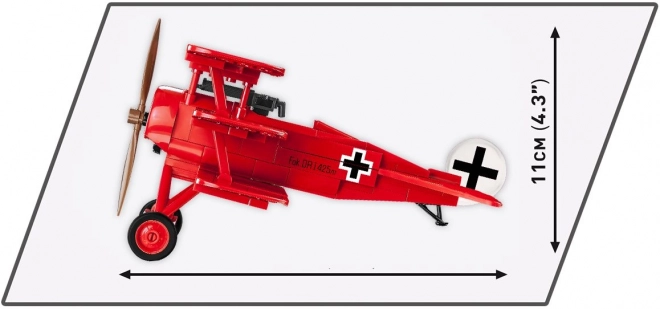 COBI 2986 Great War Fokker Dr. I Red Baron, 1:32, 174 k, 1 f