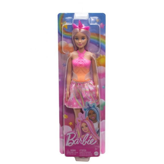 Panenka Barbie Jednorožec, růžový obleček