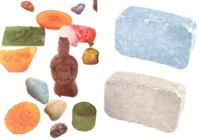 Archeologická sada 2v1 Různé krystaly Poklady