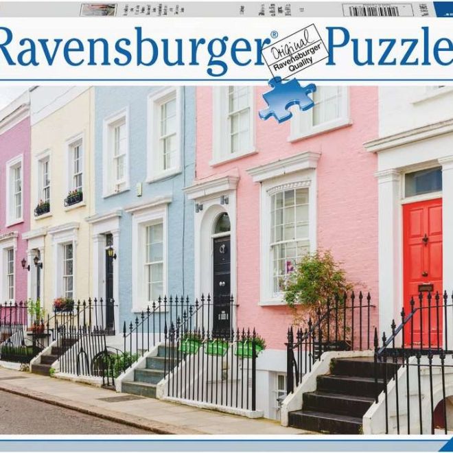RAVENSBURGER Puzzle Barevné domy v Londýně 500 dílků