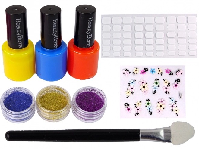 Velká sada pro lakování nehtů Nail Polish Stickers Separators