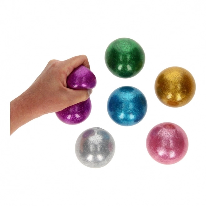 Míček Squishy třpytivý