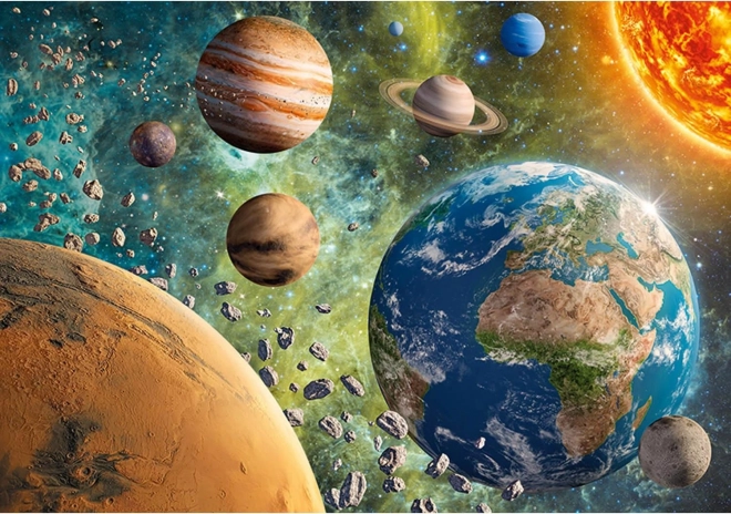 Puzzle Planeta Země v galaxii 2000 dílků